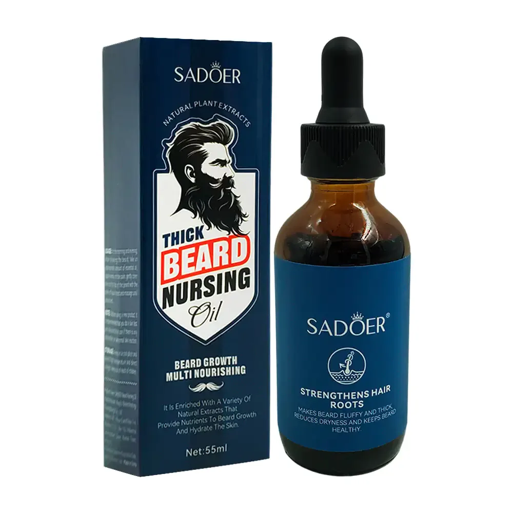 Gotero con aceite para el cuidado de la barba con extractos naturales, 55ml