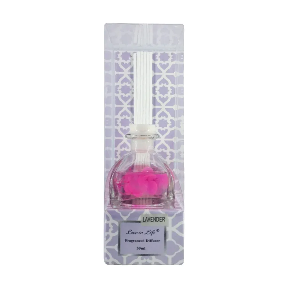 Difusor de aroma en aceite con olor a lavanda y varitas, 50ml / lavender / love in life / 15555