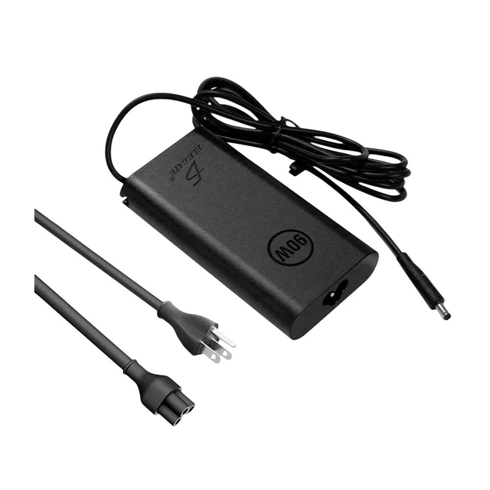 Cargador para laptop con punta delgada compatible con dell, 90w y 19.5v