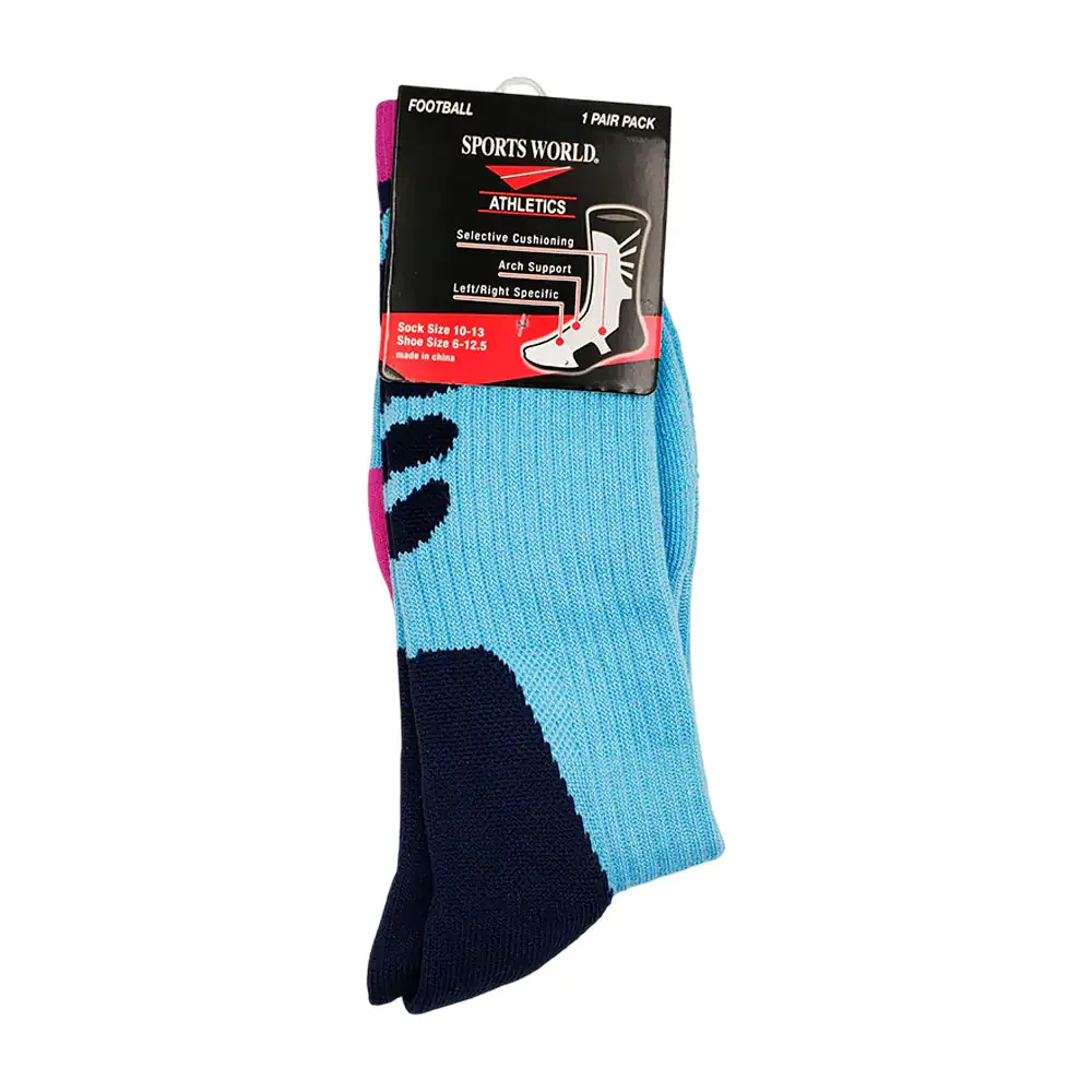 Blíster con 1 par de calcetas calcetines largos para deporte, 10-13 sports world