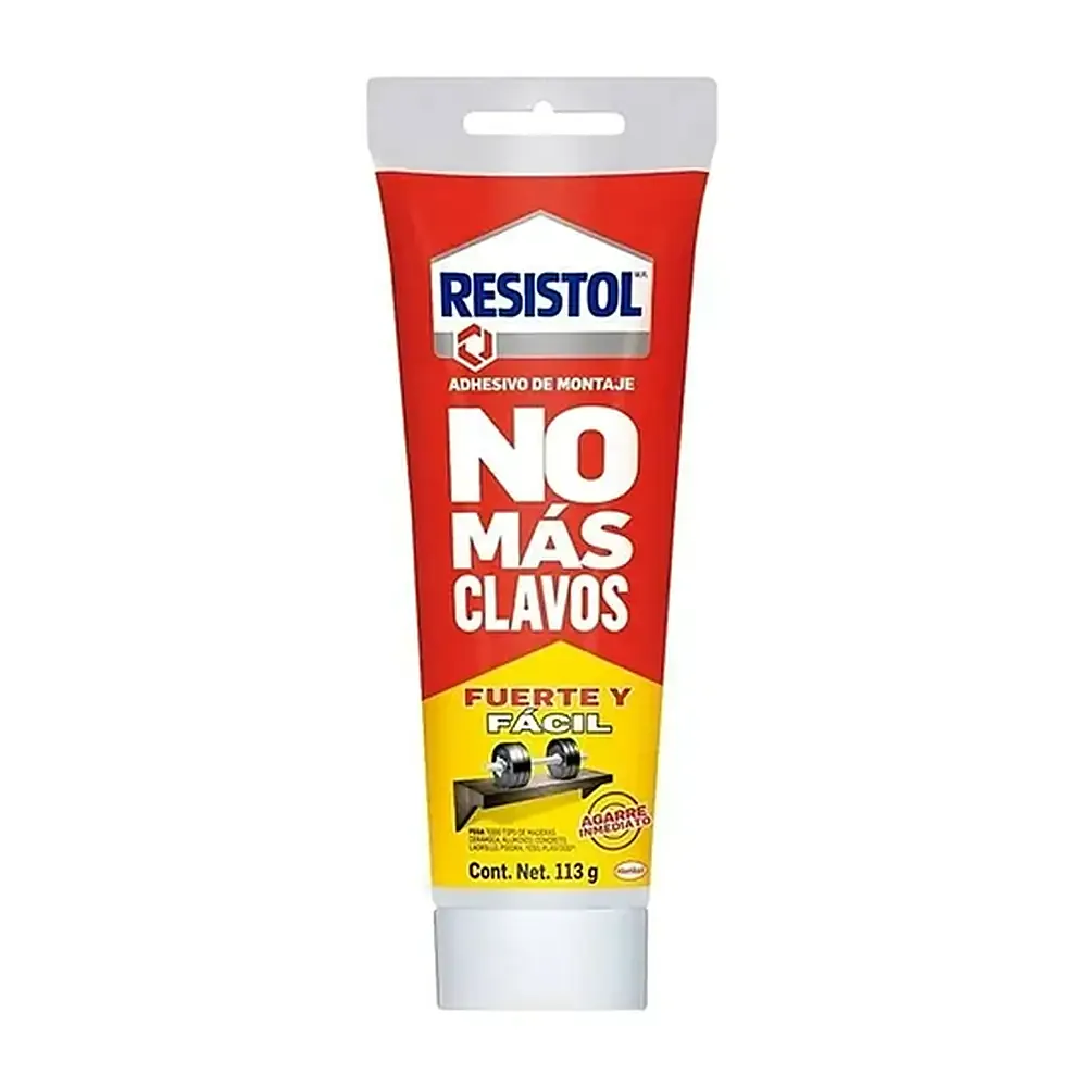 Tubo pegamento - adhesivo de montaje resistol no más clavos de 113g