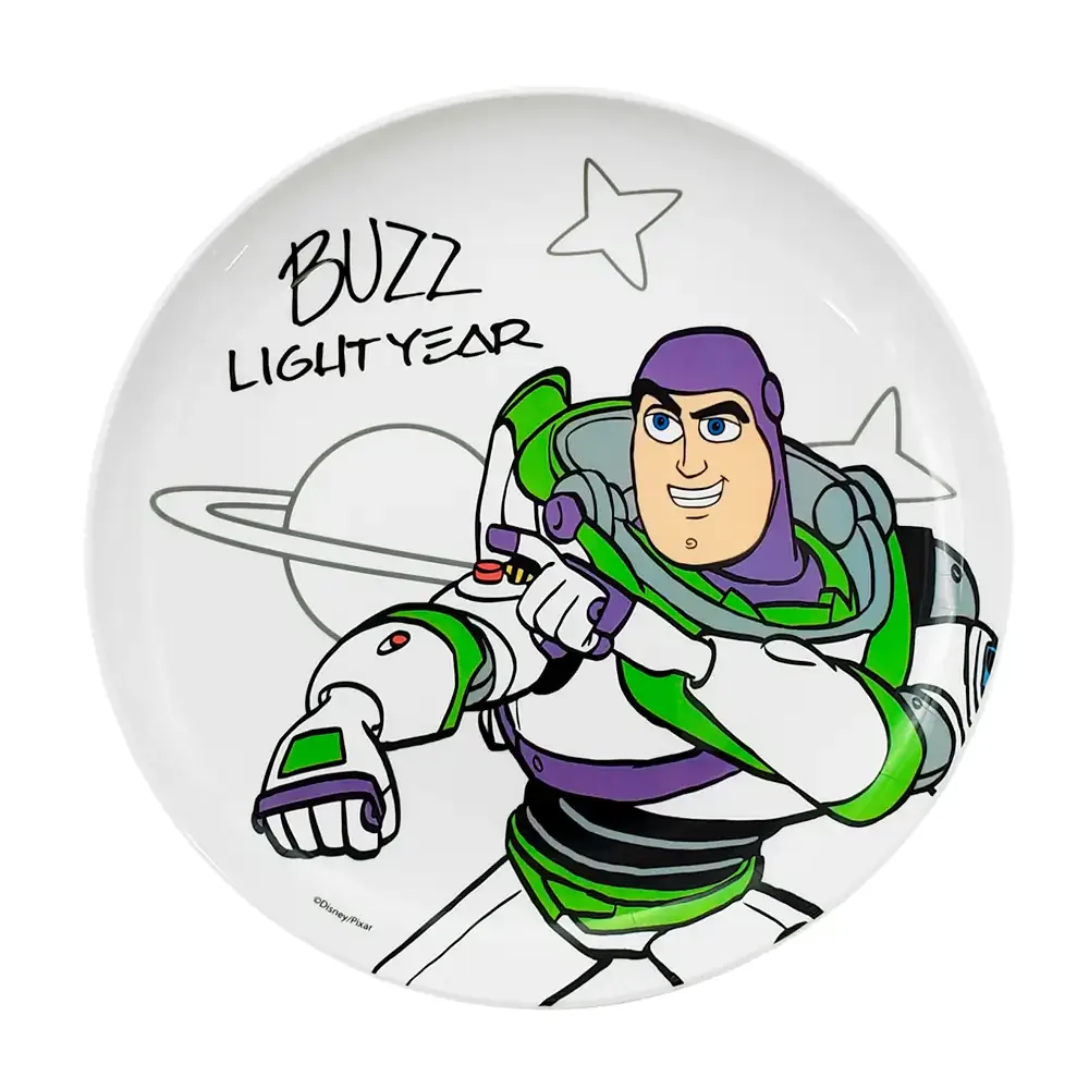 Plato semi hondo de melamina con estampado de buzz lightyear, 21cm