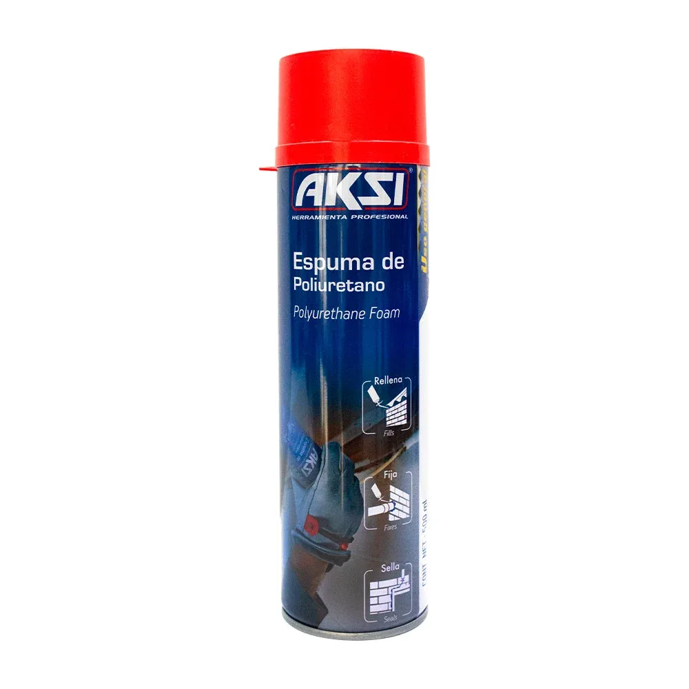 Espuma de poliuretano aksi, 500ml + aplicador / 105242