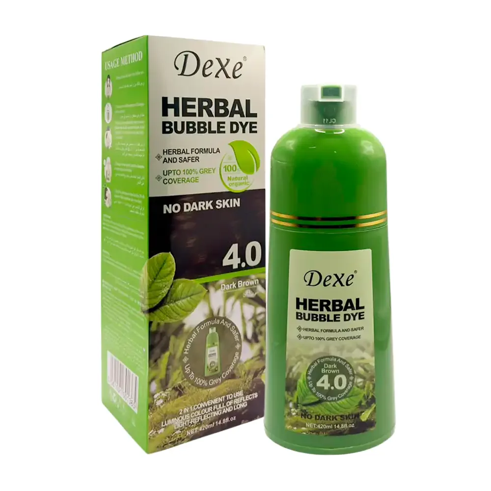 Shampoo capilar con tinte en espuma a base de extractos naturales, variedad de tonos / abd-888-09
