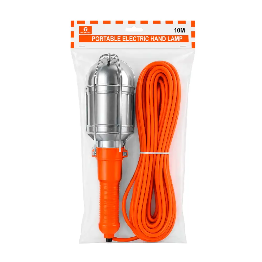 Lámpara portátil de taller - trabajo con cable de 10m + interruptor de encendido