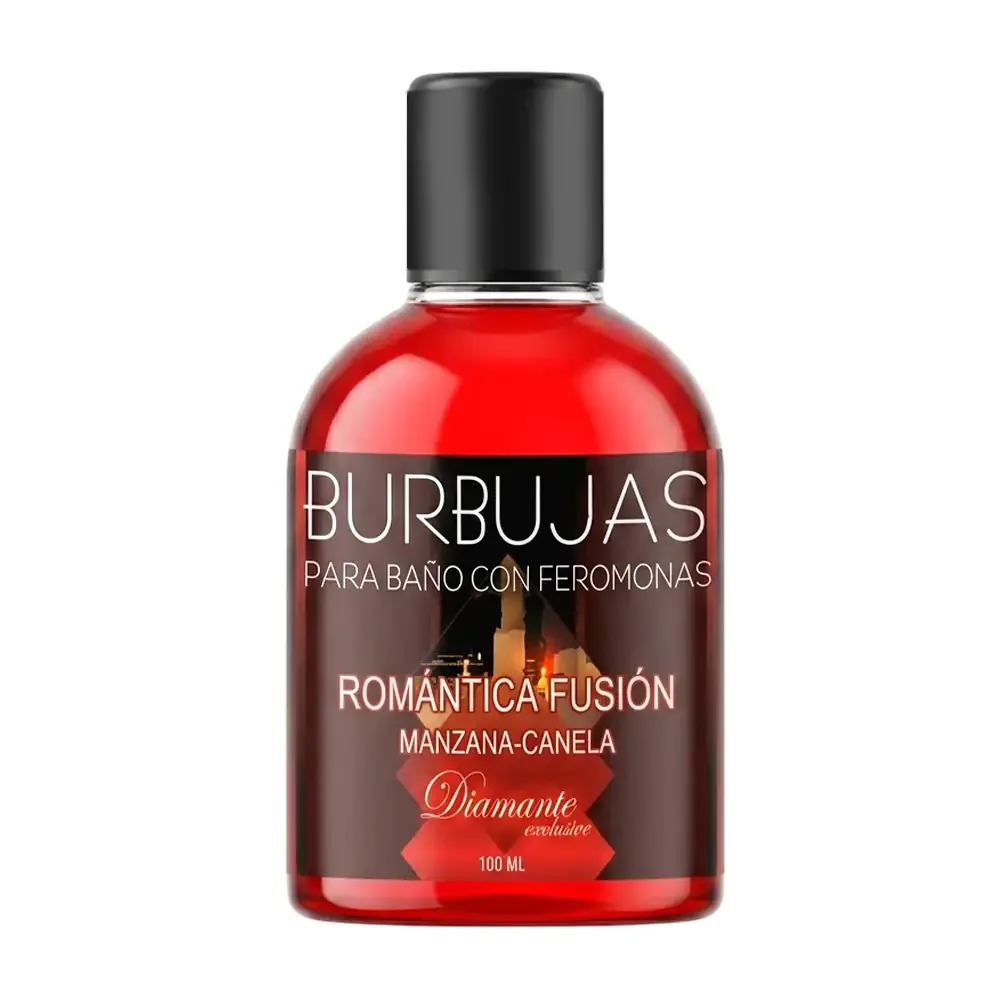 Burbujas para bañera con feromonas naturales, aroma manzana-canela, 100ml