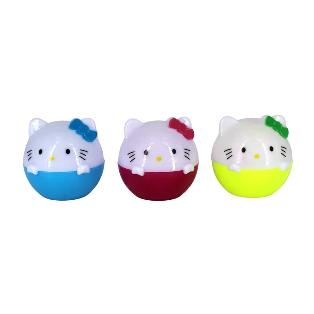 1pza bálsamo labial en forma de hello kitty, variedad de aromas y colores / mc23-e18