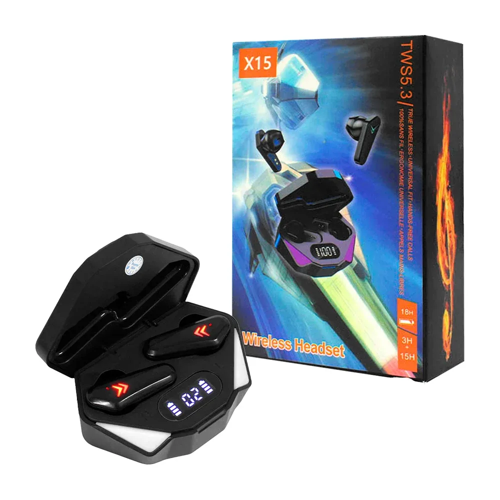 Audífonos inalámbricos gamer buytiti tipo earphones, luz led, estuche de carga, variedad de colores / st-w133