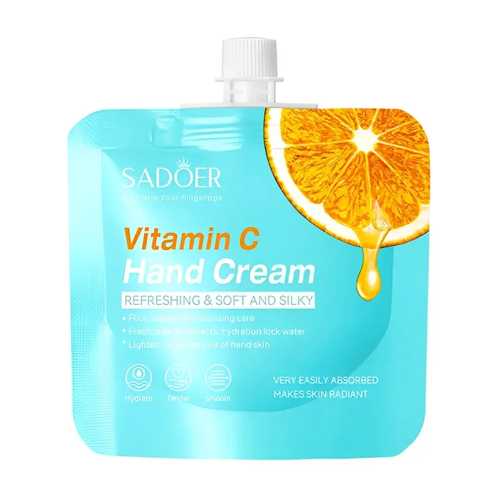 Mini crema humectante para manos con vitamina c, refrescante y suavizante, 30g