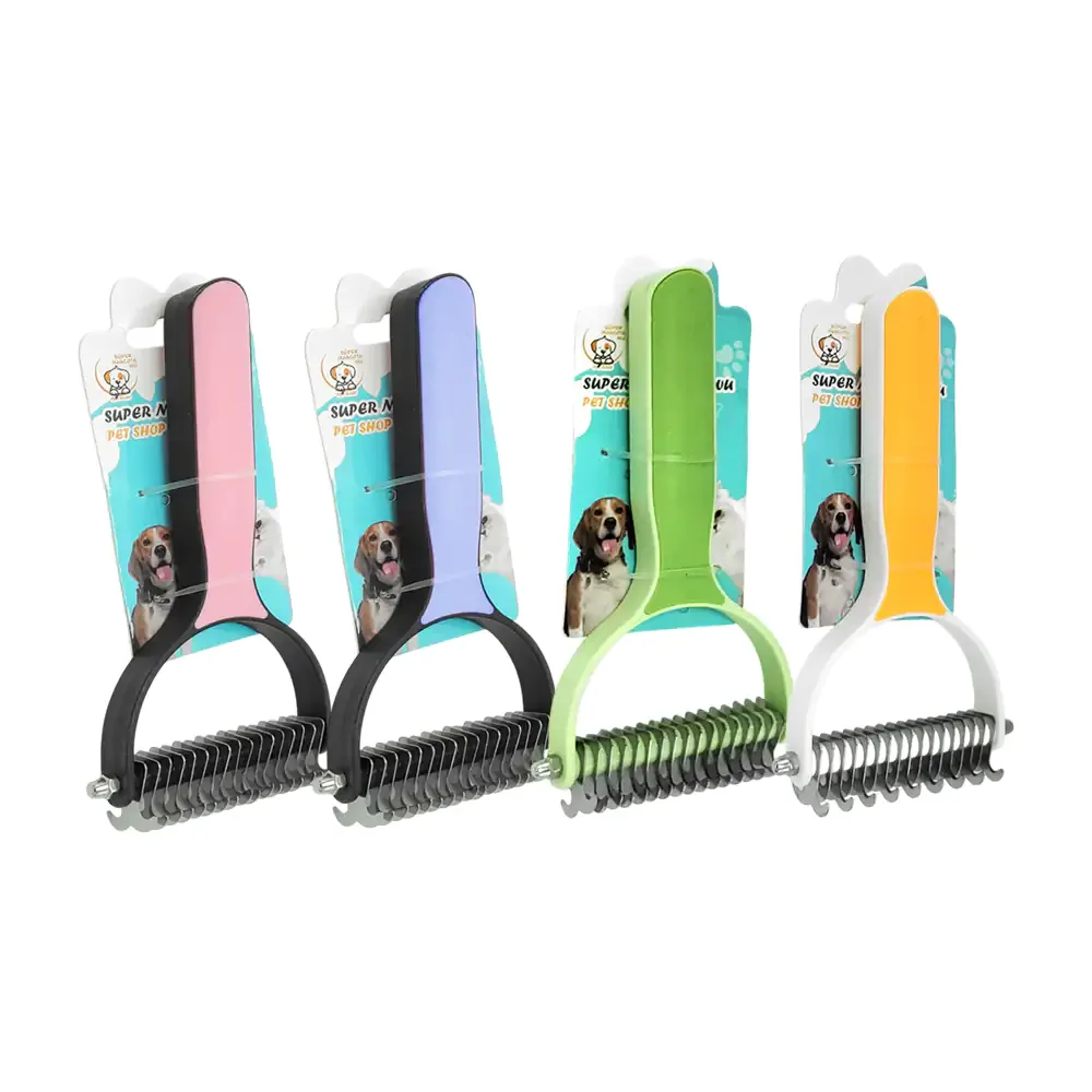 Cepillo deslanador con mango ergonómico, colores surtidos / 35713