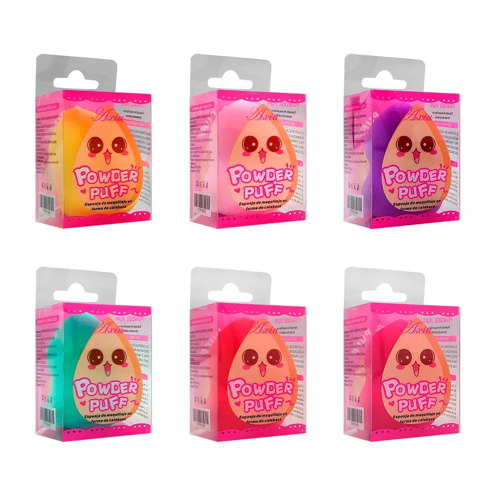 Mini esponja suave para aplicar maquillaje, forma de huevo y reloj de arena