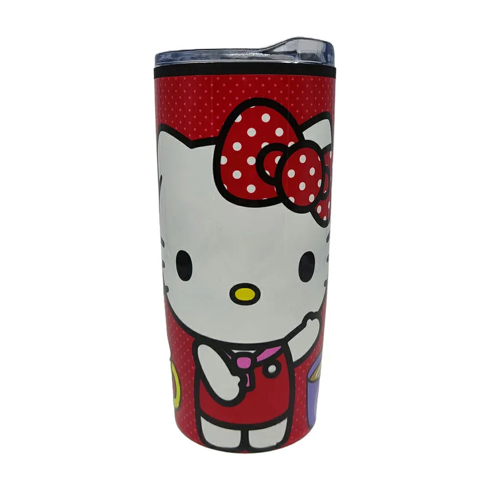 Termo de acero inoxidable con doble pared 450ml, diseño de hello kitty / sil-000496