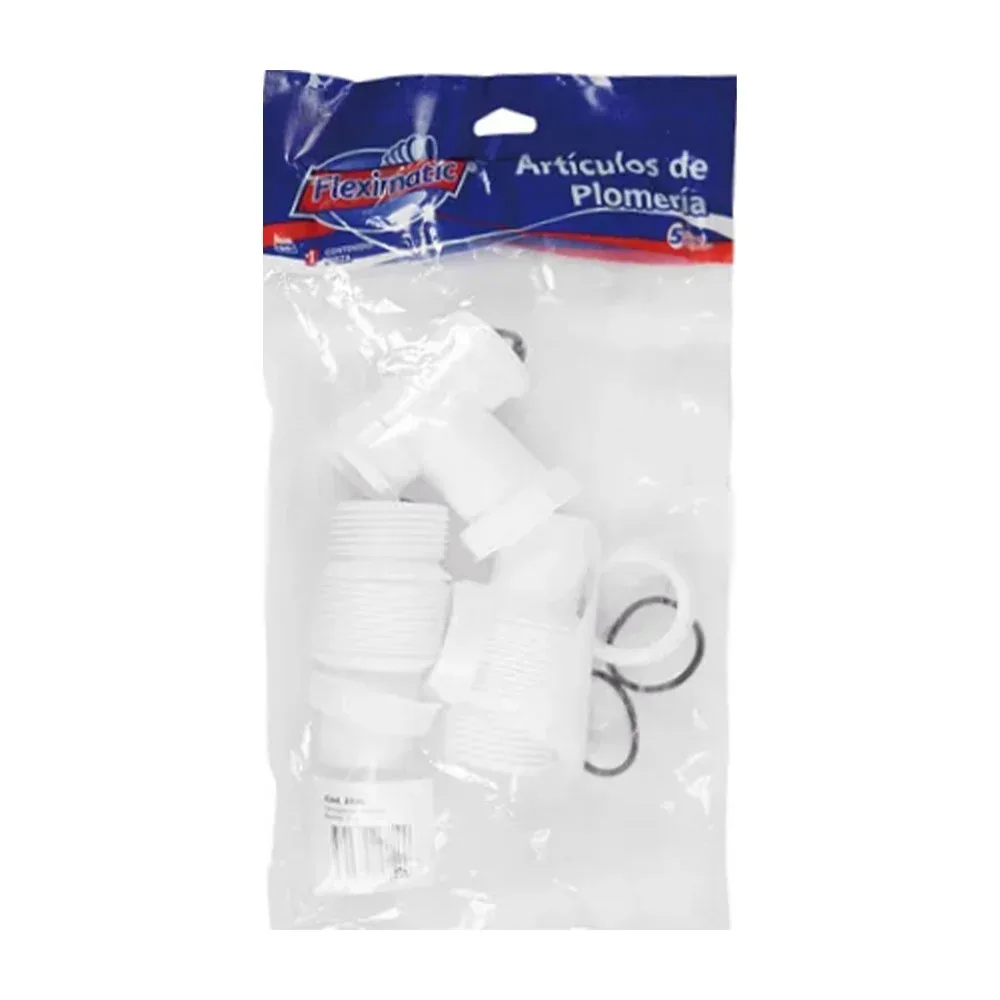 Desagüe con extensión flexible de 25cm / fleximatic