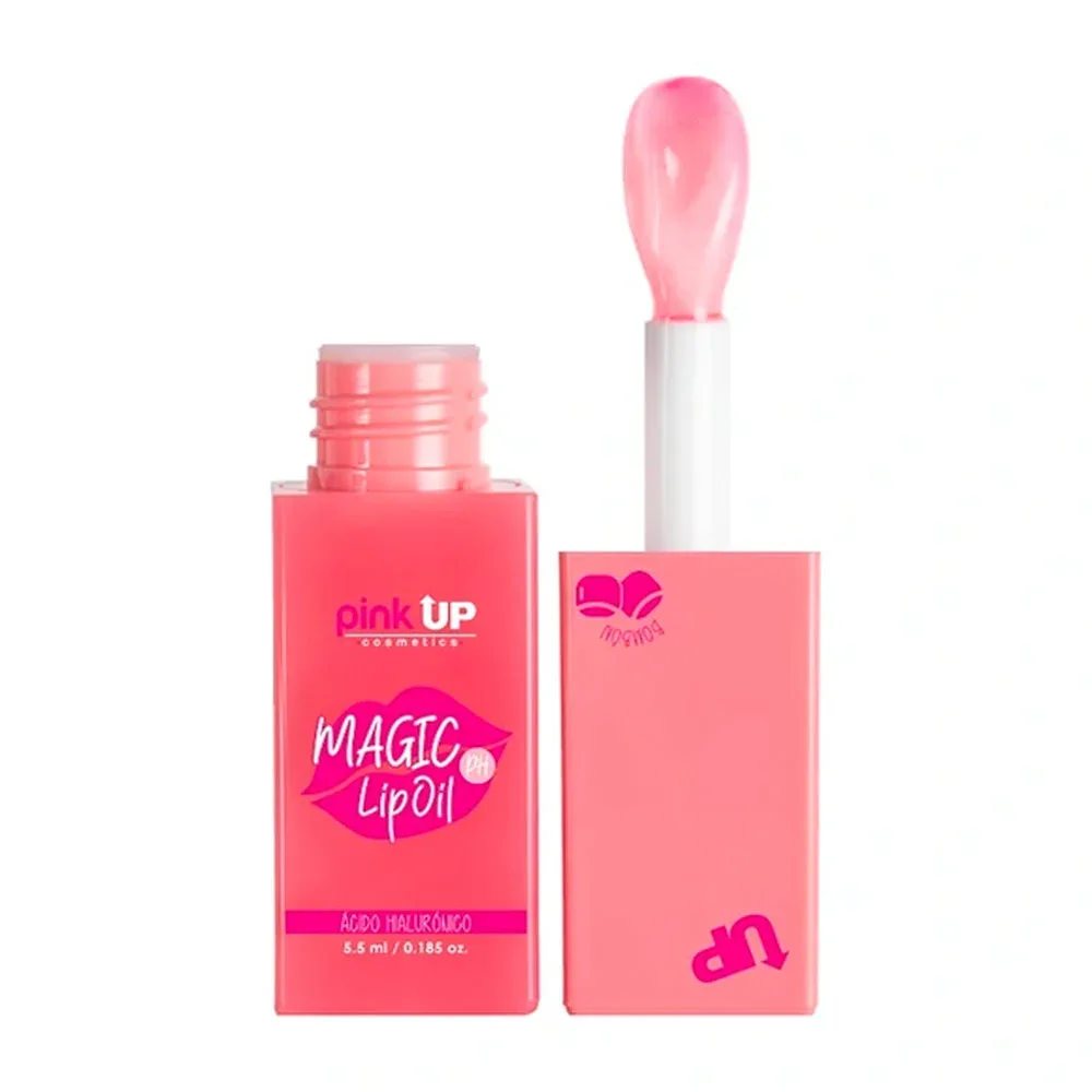 Brillo labial mágico con ácido hialurónico pink up con aroma a bombón, 5.5ml