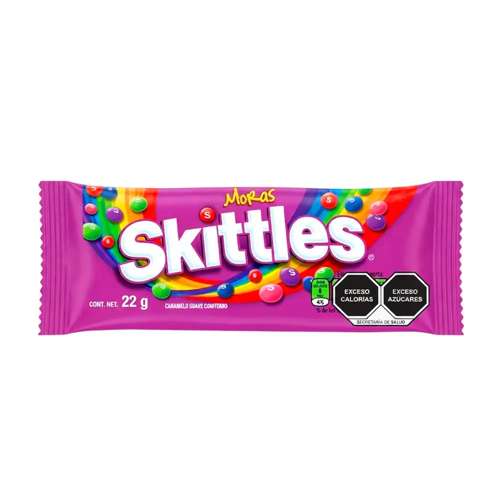 1pza paquete skittles sabor moras, 22g / 816975