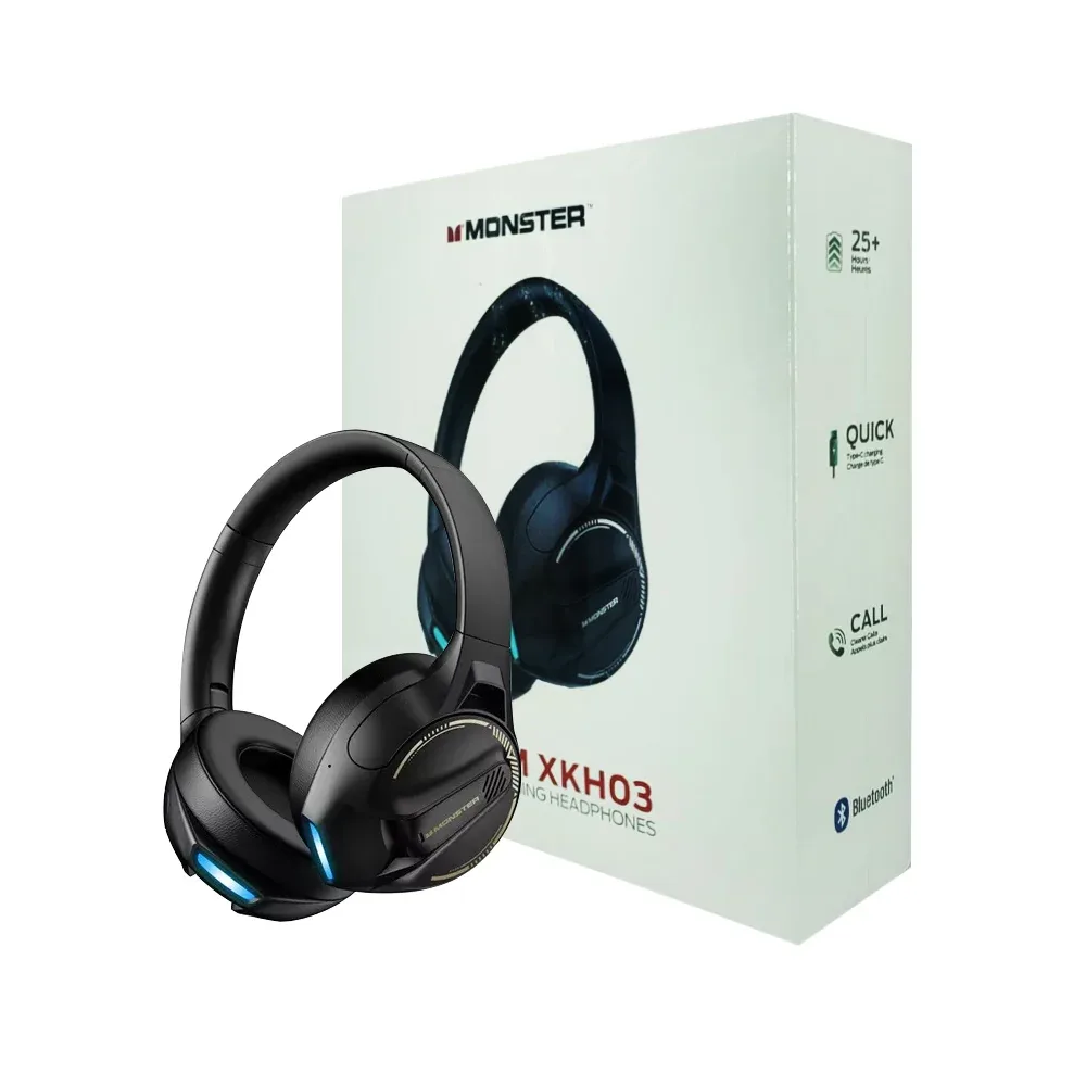 Audífonos diadema monster gamer bluetooth inalámbricos plegables con micrófono, variedad de colores / storm xkh03