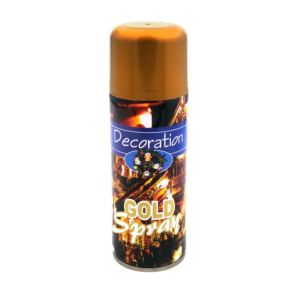 Spray dorado para decoración, 250ml, acabado metálico