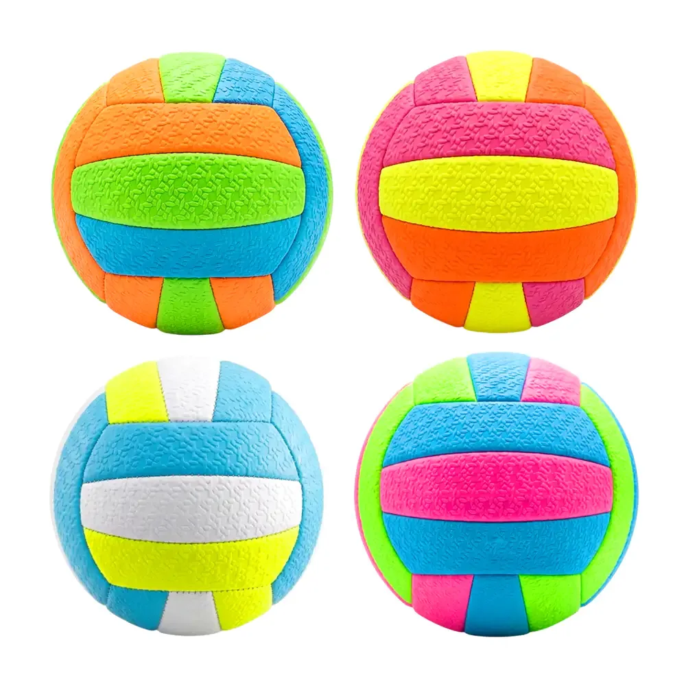 Balón pequeño para voleibol #2, texturizado y tricolor, variedad de colores
