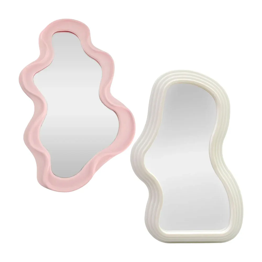Espejo con diseño aesthetic de 40x24.5cm + marco de color liso, varios colores