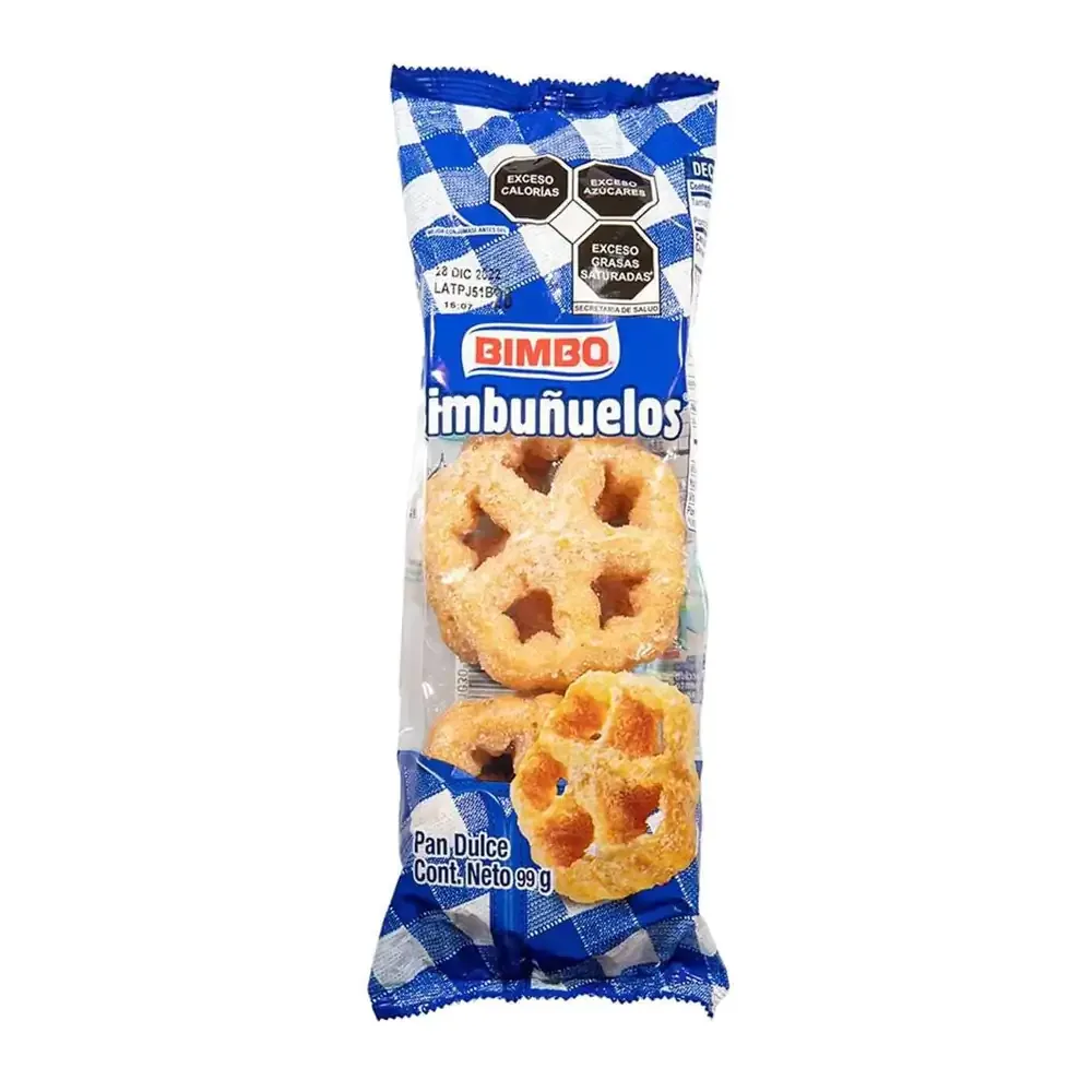 Paquete con 6 bimbuñuelos bimbo, espolvoreados con azúcar, 99g / 472698