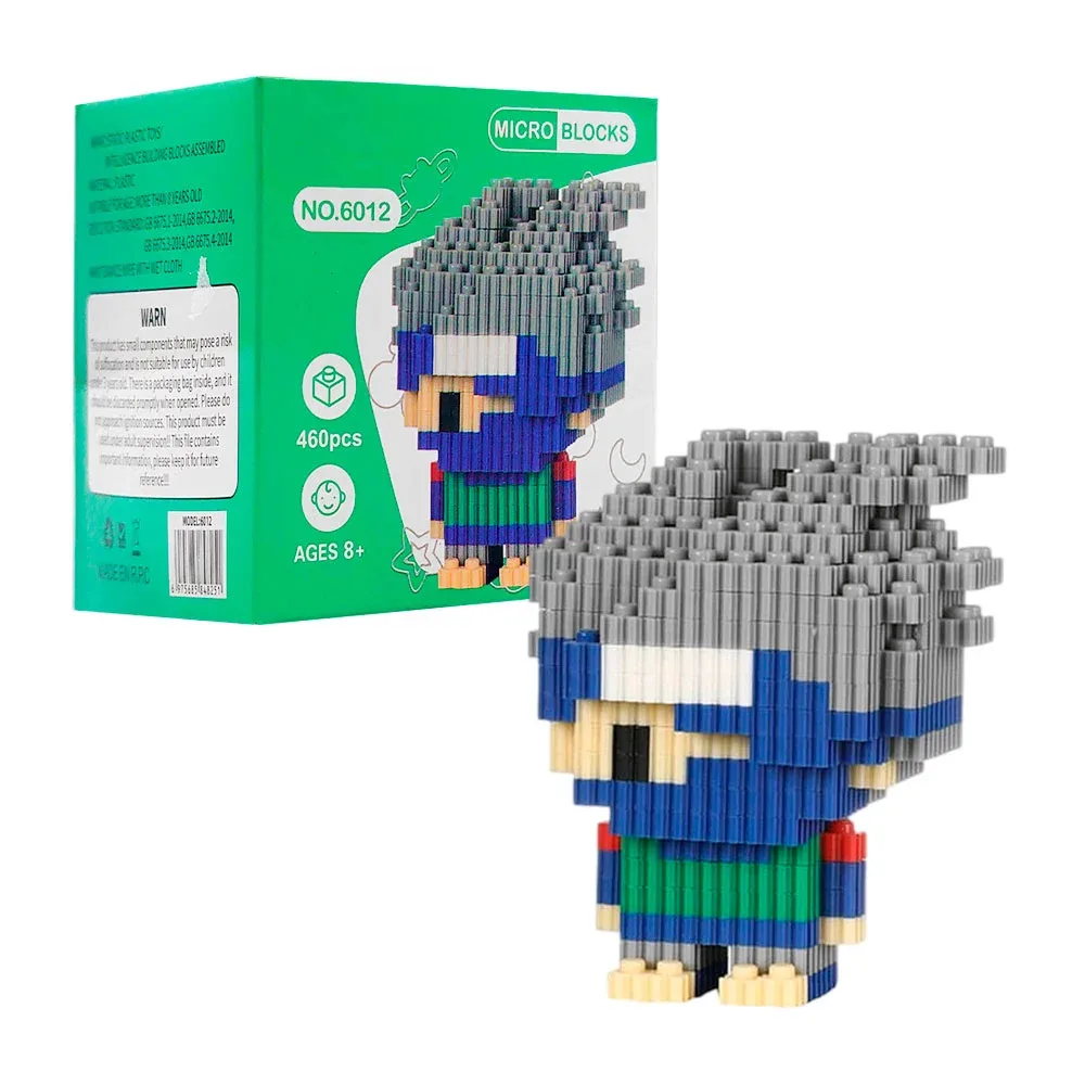 Figura armable micro blocks de 460 piezas, diseño anime ninja / magic block