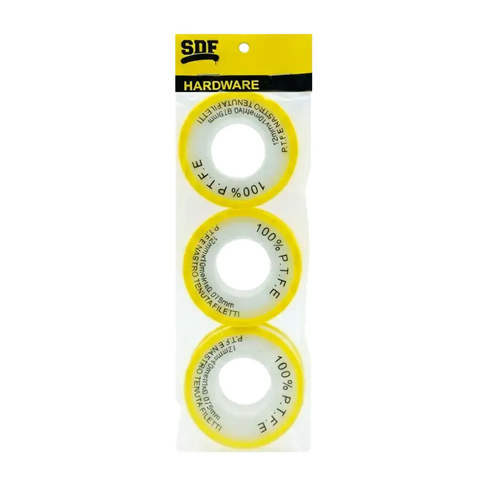 Paquete con 3 cintas de teflón sella roscas, 12mmx10mx0.075mm / 19-0040
