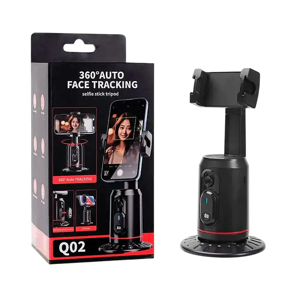 Soporte para celular recargable con seguimiento facial, base + control / q02