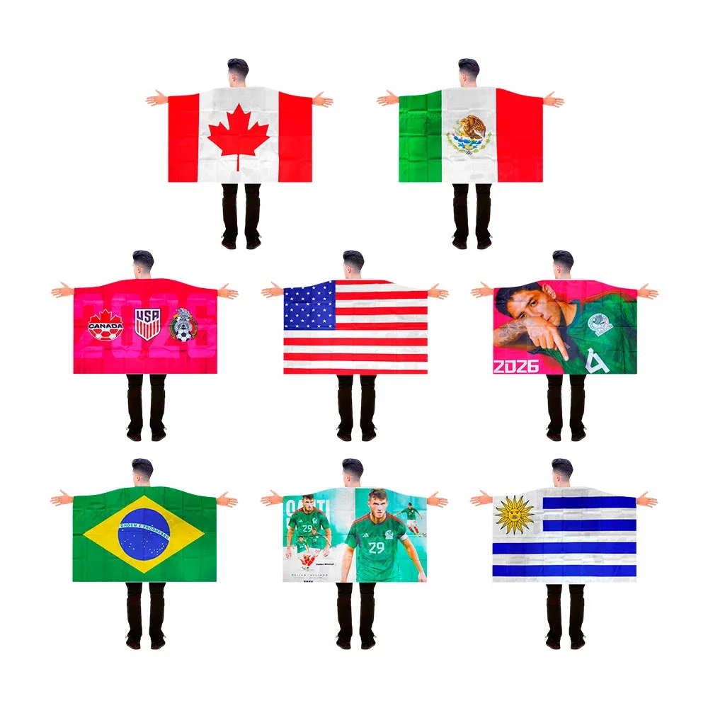 Bandera tipo capa de 1.5mx90cm variedad de países y modelos / lu2486