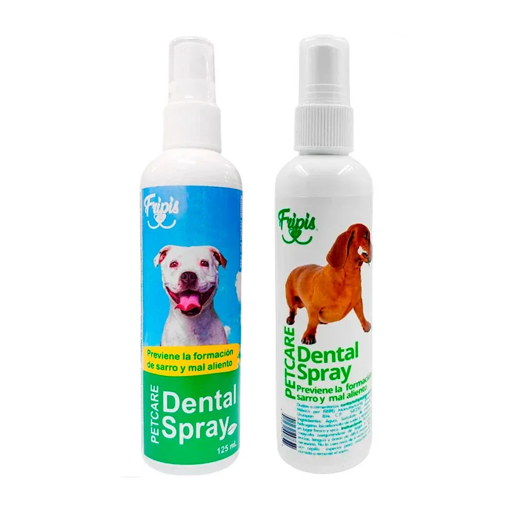 Spray dental fripis previene la formación del sarro y mal aliento para mascotas, 125ml / 007349