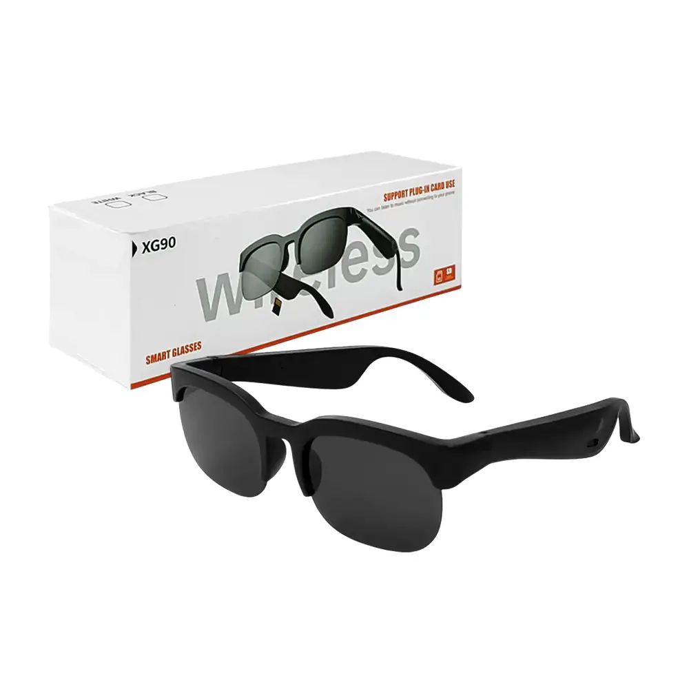 Lentes inteligentes de sol, conexión bluetooth, ranura para tarjeta de memoria, microfono y audífonos