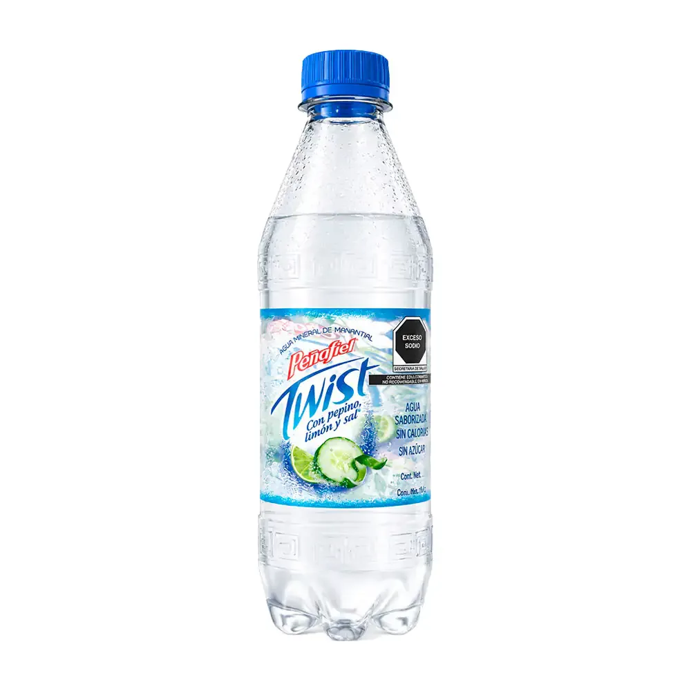 Agua mineral peñafiel twist pepino limón y sal, 600ml / 842007