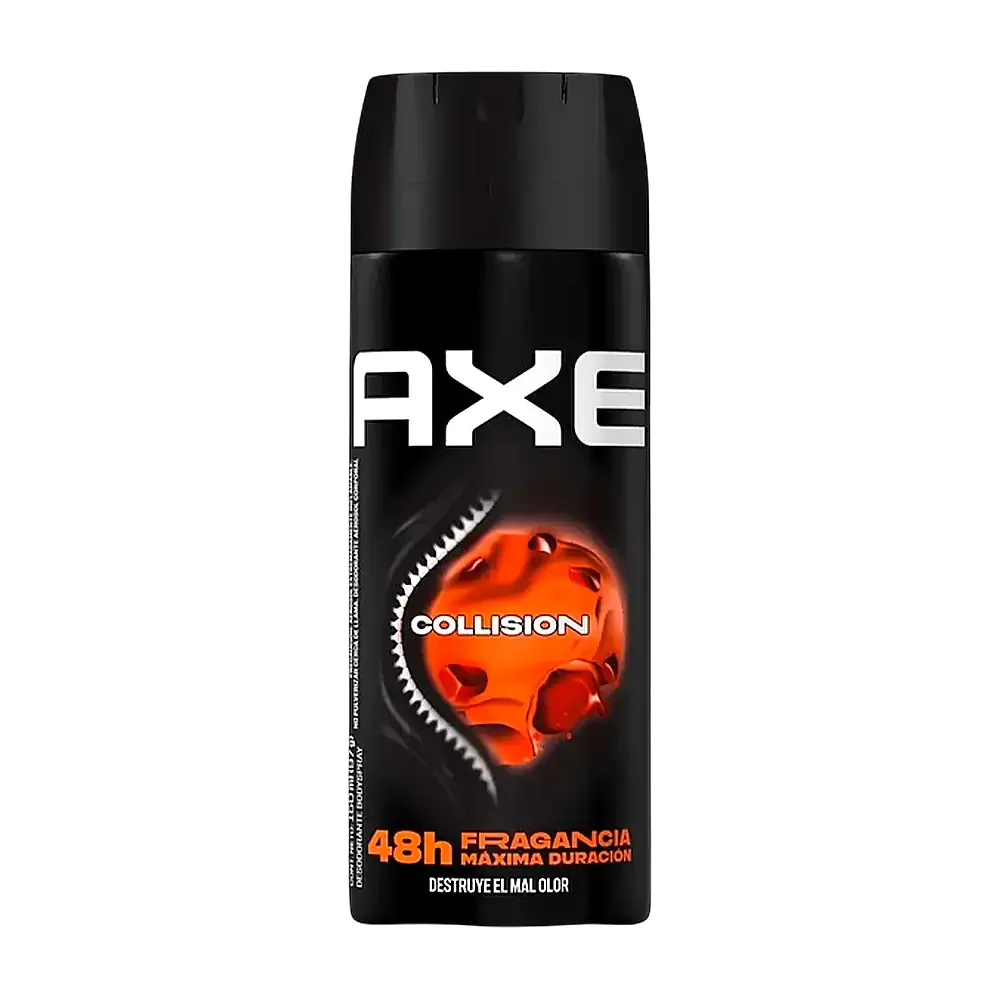 1pz Desodorante axe en aerosol, aroma collision, 150ml