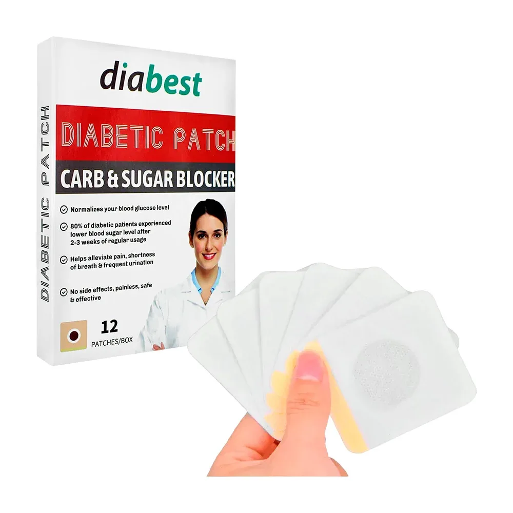 Paquete de 12 parches para bloquear carbohidratos y azúcar / diabetic patch / 80515