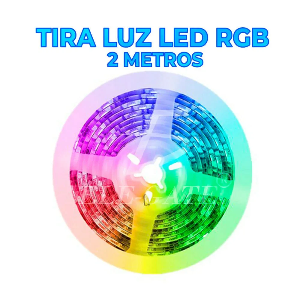 Tira led 5050 rgb de 2 metros a prueba de agua / led.hx.02