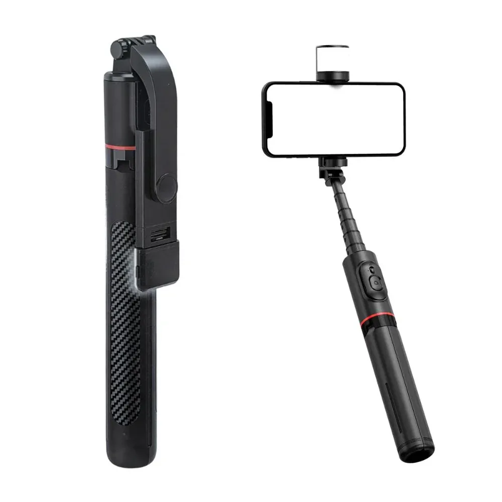Bastón selfie retráctil bluetooth con tripie y control, de 40 hasta 170cm
