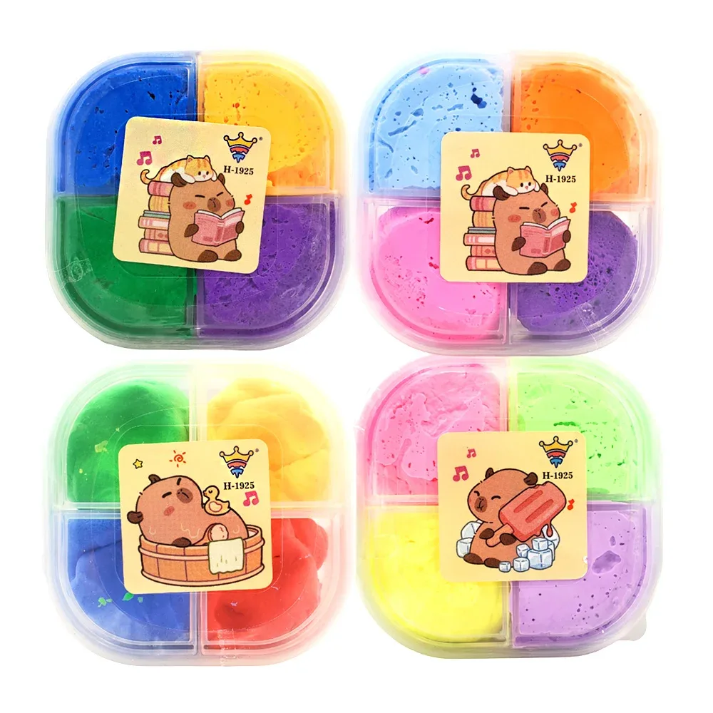 Estuche con 4 foami moldeables, en diferentes colores, variedad de colores