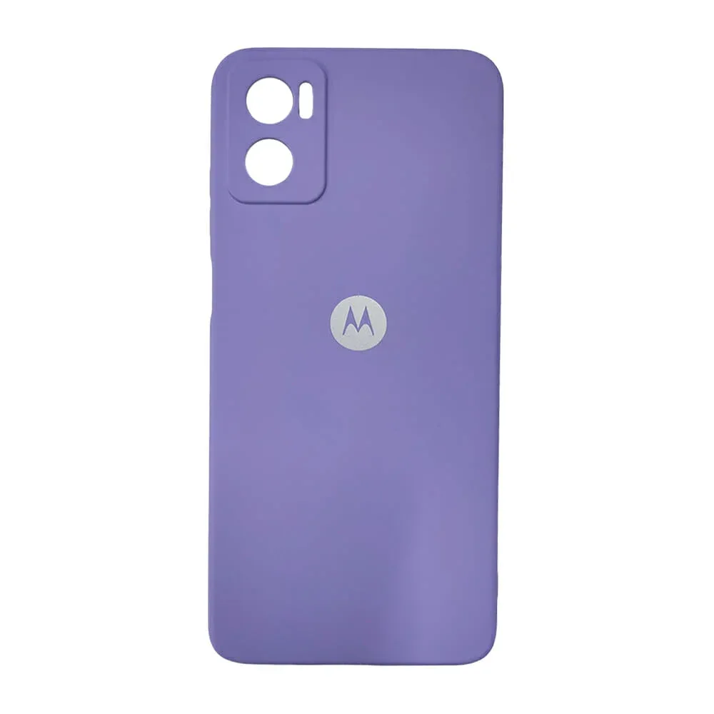 Funda lisa de silicón compatible con teléfono celular motorola e22 y e22i, variedad de colores