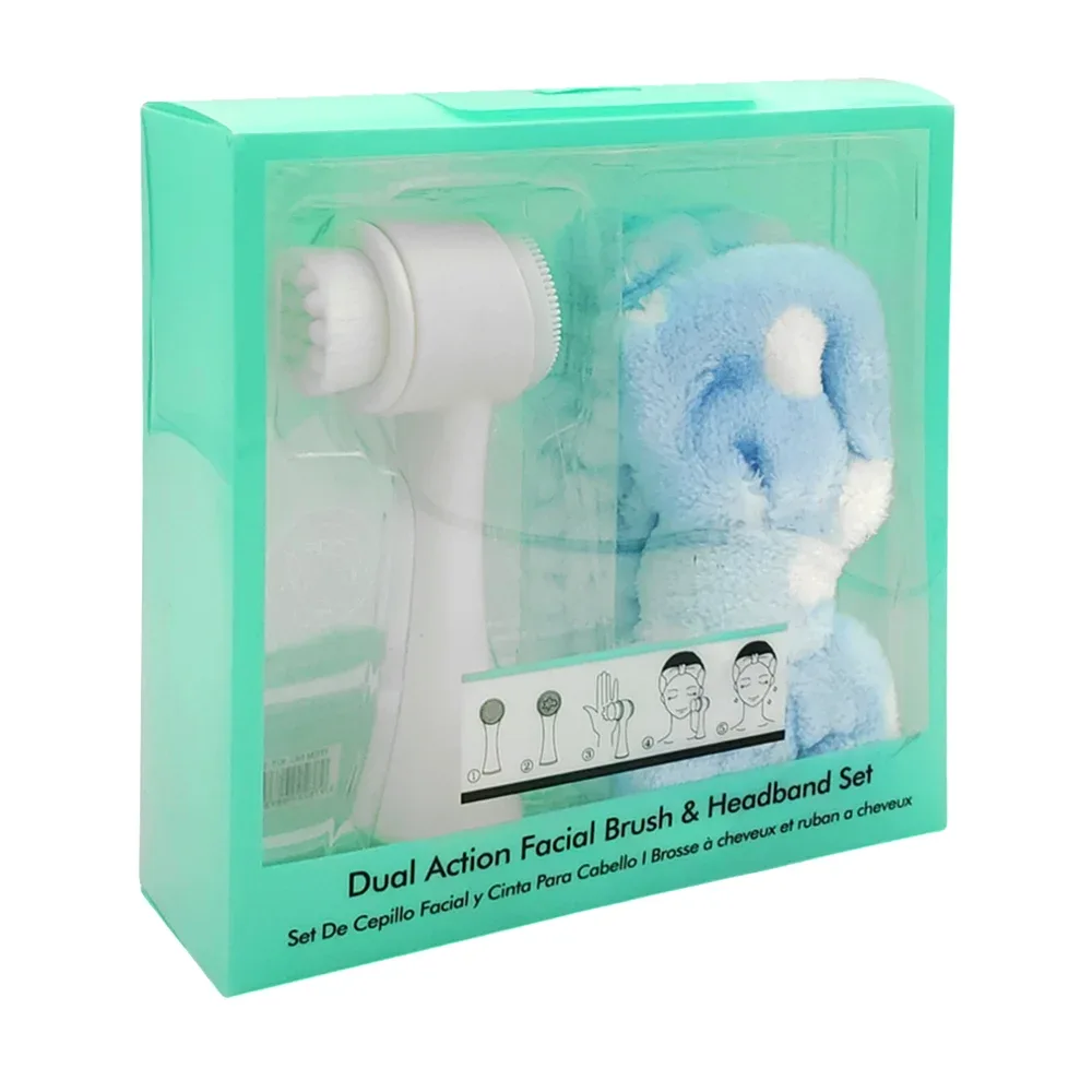 Blíster con cepillo facial suave y diadema afelpada para el cabello / fhz02651 / fhz0266 / fhz0265 / ln76-s09