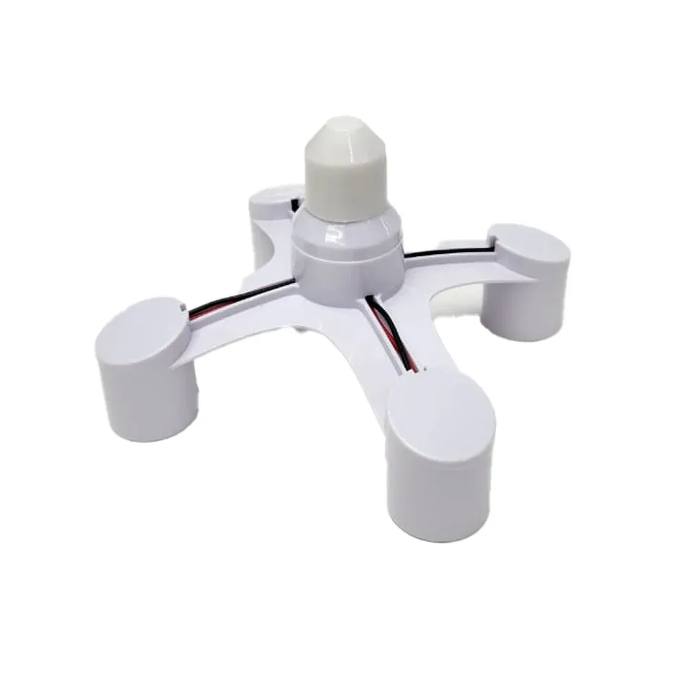 Adaptador socket wanergy en color blanco para 4 focos e27 / 412725