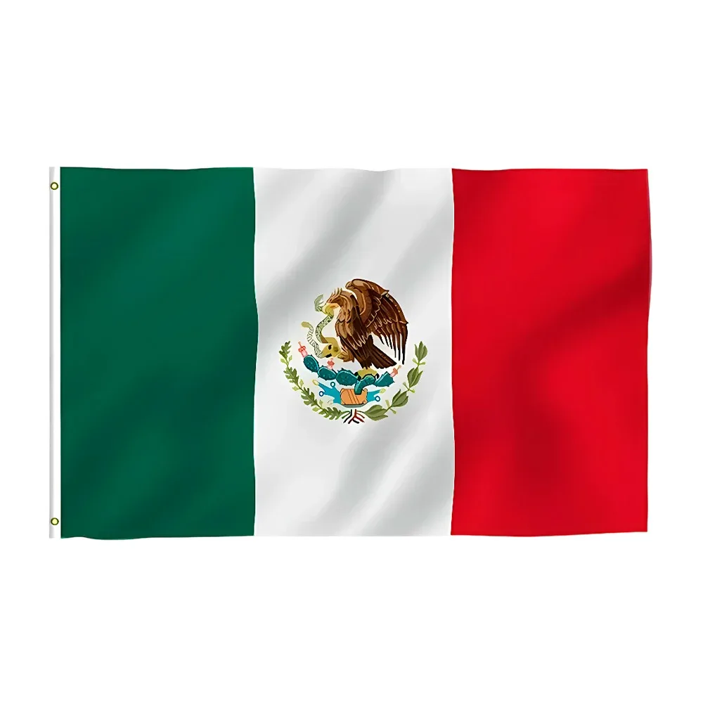 1pza Bandera mexicana de tela 90x150cm / bandera.mx / gq-bb / bt-945-3