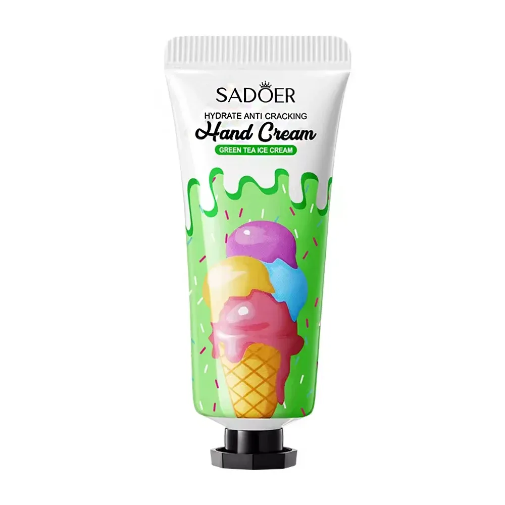Mini crema hidratante sadoer con extracto de té verde y helado para manos, 20g