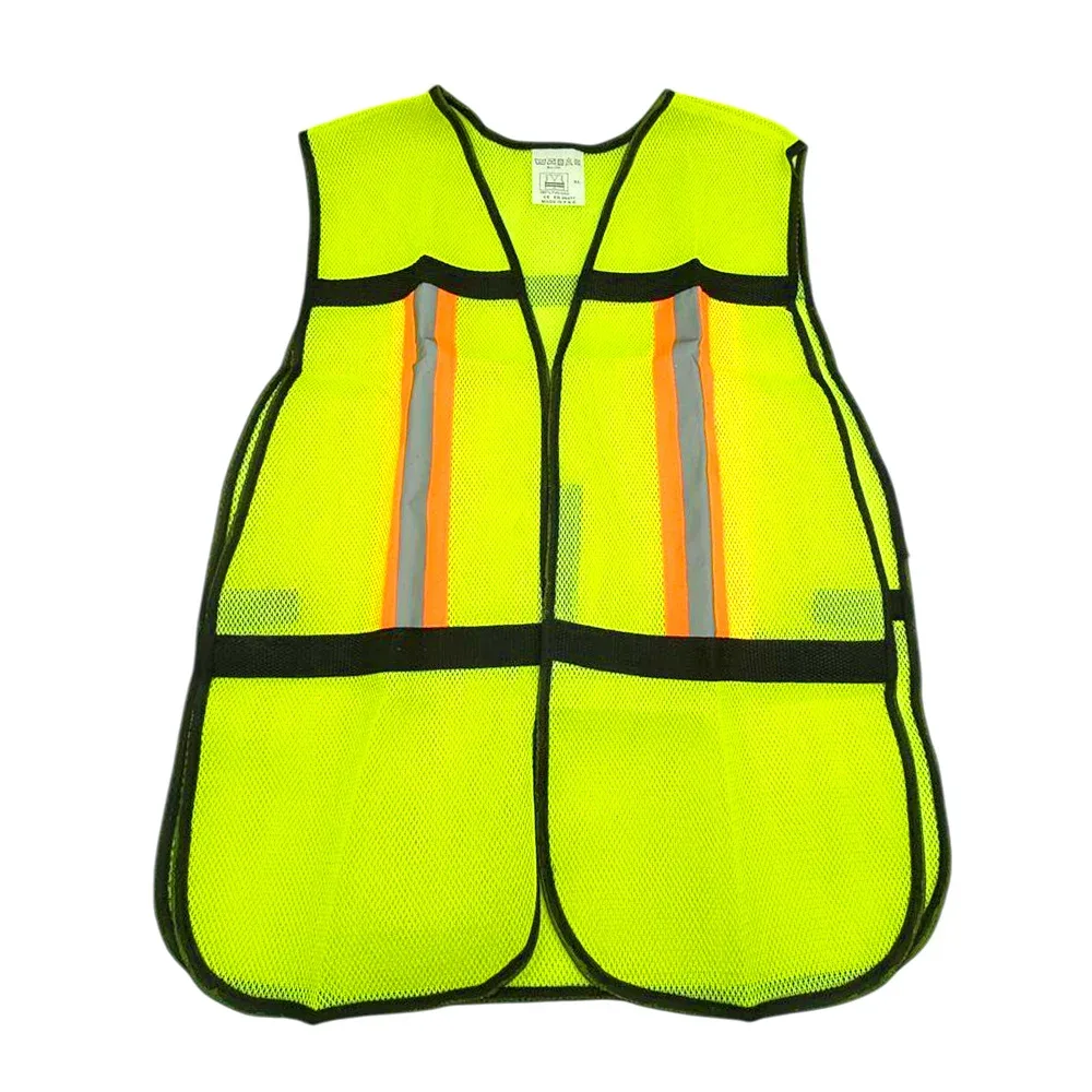 Chaleco de seguridad mallado fumetax con cintas reflejantes, talla xl / sw-8204007