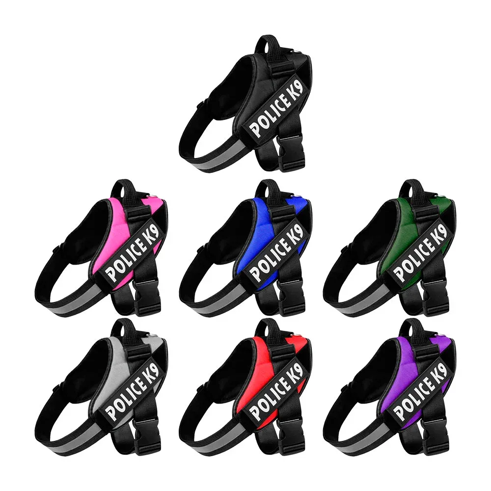 Pechera ajustable para mascotas talla mediana, acolchada y broches de seguridad