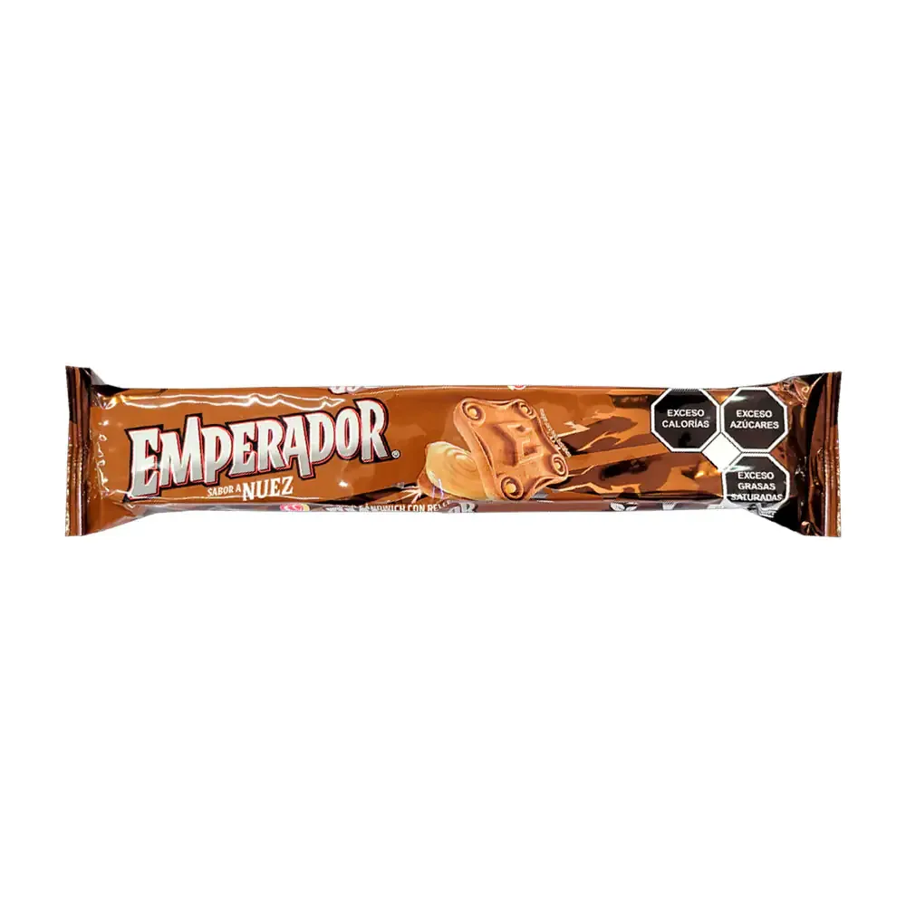 Paquete de galletas emperador sabor nuez con relleno cremoso, 109g / 022540