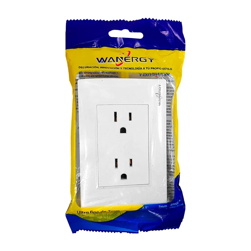 Placa wanergy de contacto dúplex en módulo blanco / 05231
