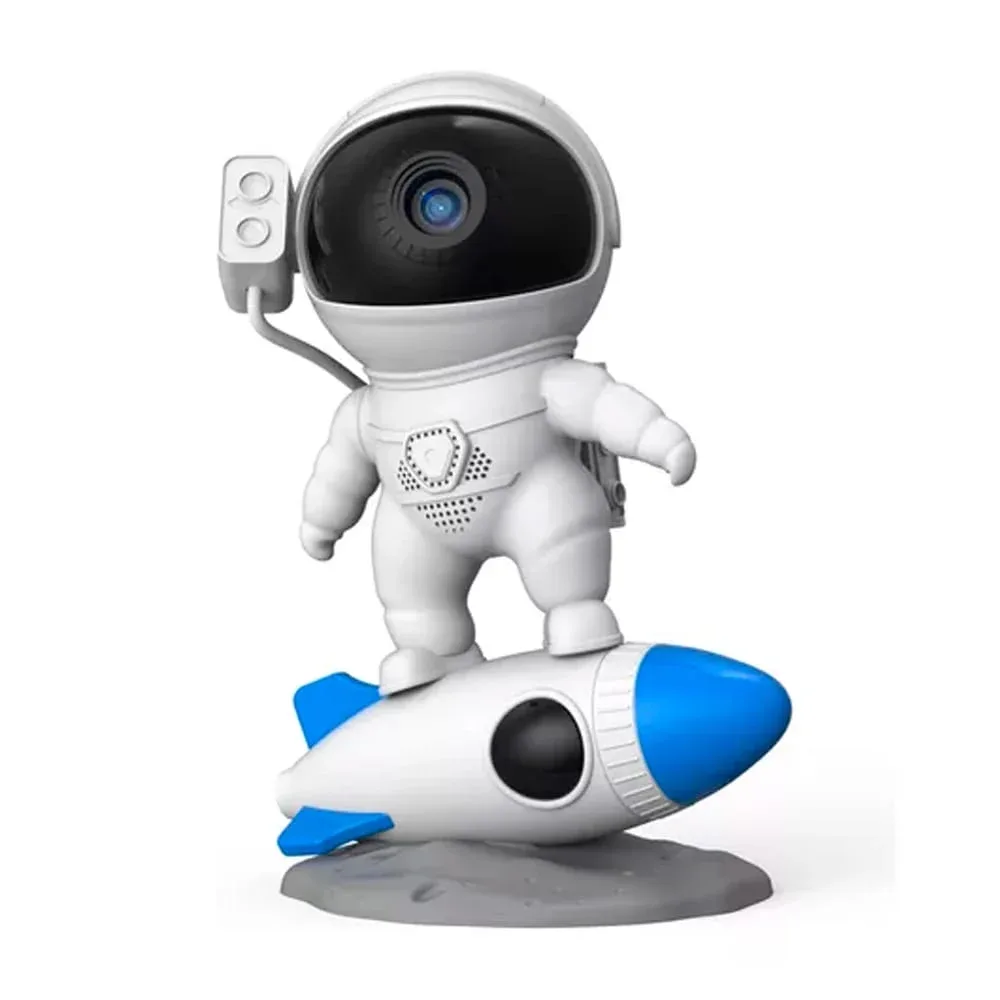 Lámpara / proyector nocturno en forma de astronauta con rotación de 360° / rocket astronaut / ast