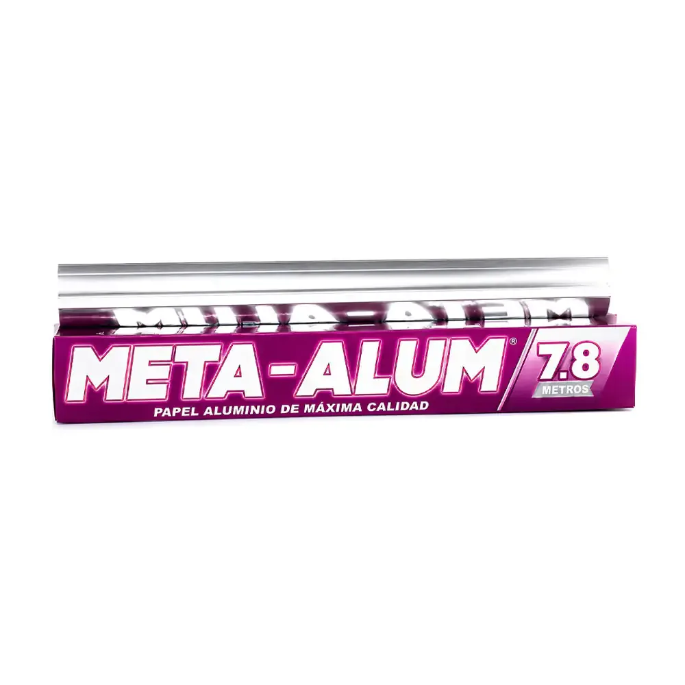 Rollo de papel aluminio meta-alum de 7.8m / 094071