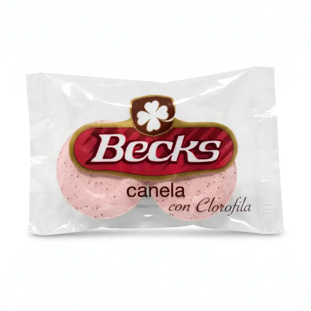 1pza, pastillas comprimidas becks sabor canela bipieza / becks.c