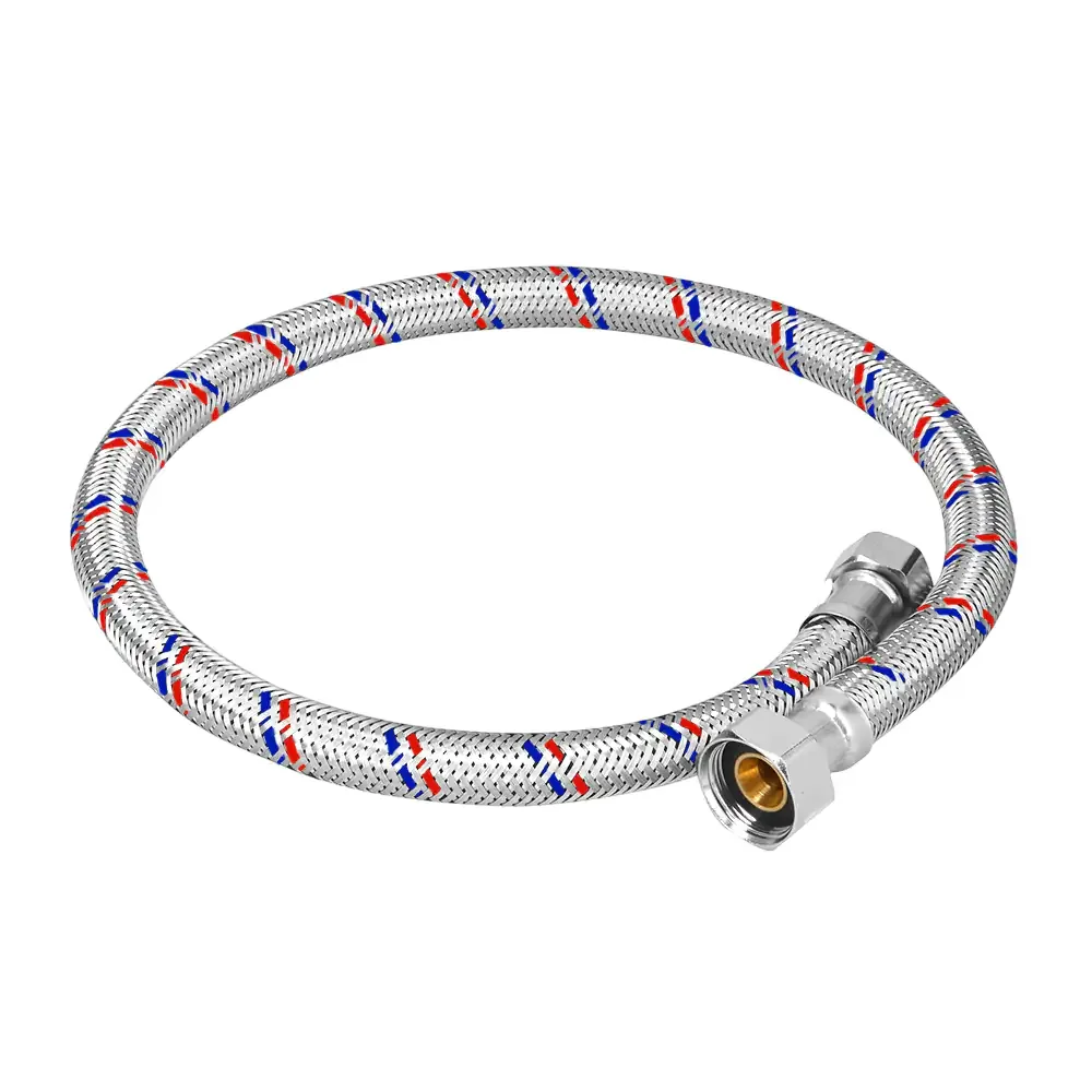 1pza manguera flexible metálica para boiler, 80cm / ssb-121280