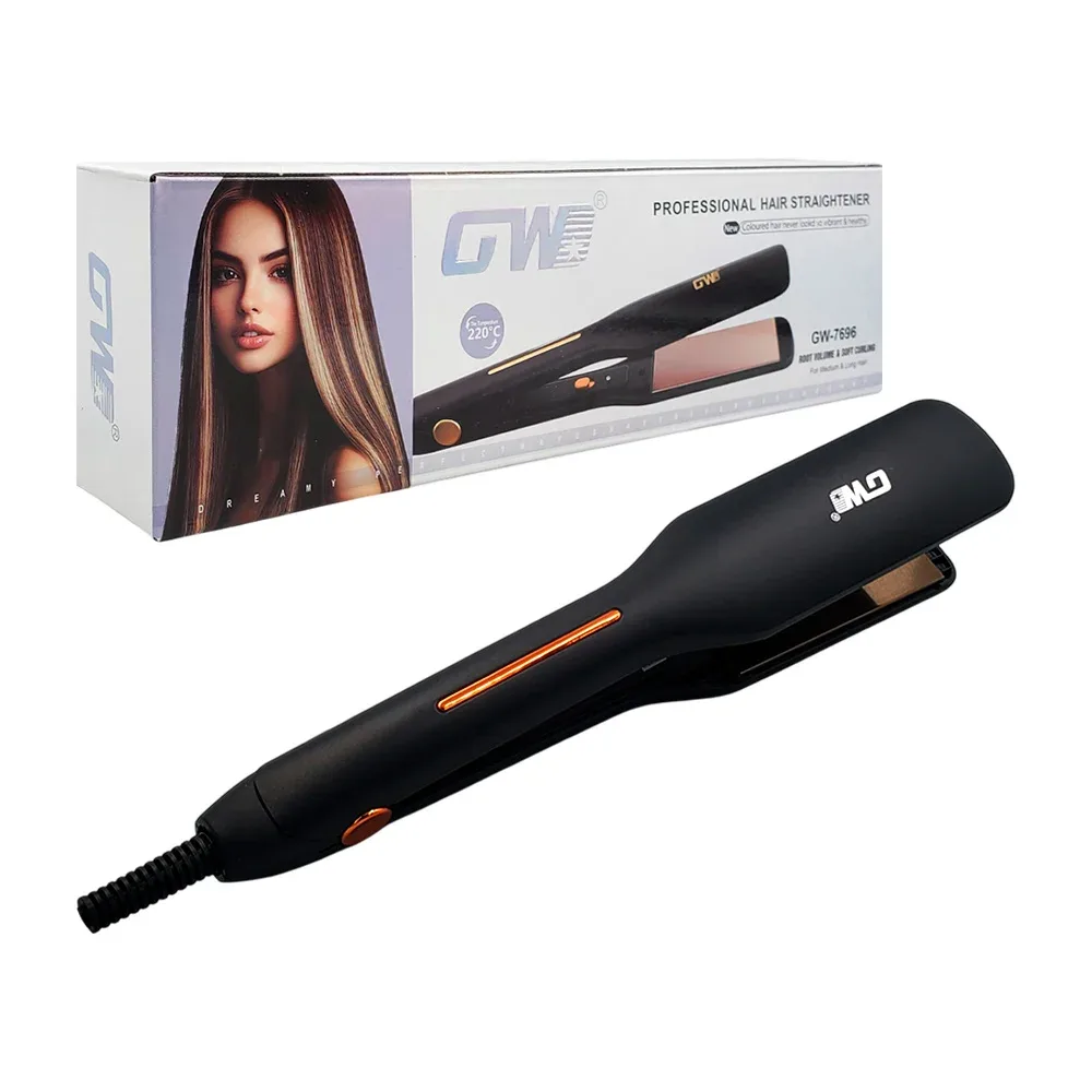 Plancha rizadora gw 2 en 1 con placa de aluminio, temperatura max 220°c / 983258